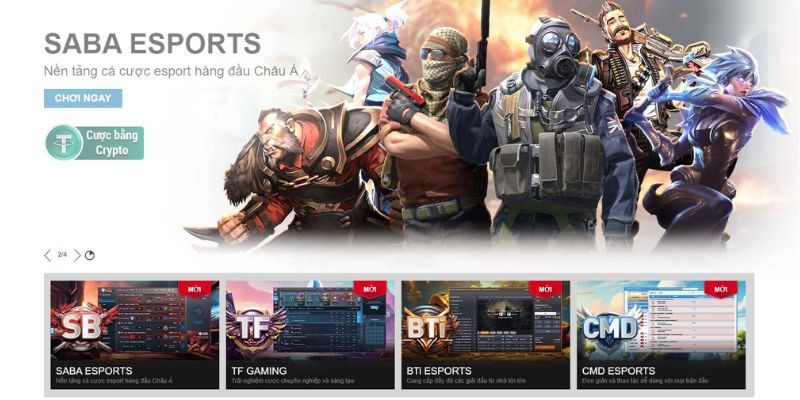 Cá cược Esports W88 cuốn hút với 4 sảnh game chất lượng